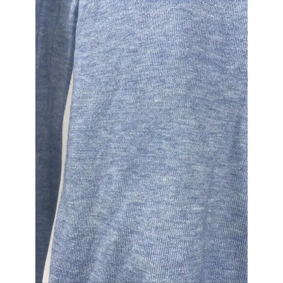 Lacoste Vneck Sweater Blue Crocodile Logo Long Sleeve 36 100% Cotton - Picture 3 of 8